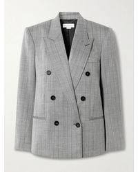 Stella McCartney - Double-Breasted Pinstriped Wool-Blend Twill Blazer - Lyst