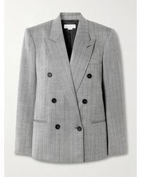 Stella McCartney - Double-Breasted Pinstriped Wool-Blend Twill Blazer - Lyst