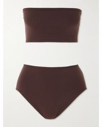Alaïa - Stretch-Jersey Bandeau Bra And Briefs Set - Lyst