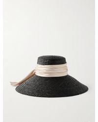 Eugenia Kim - Mirabel Sonnenhut Aus Stroh Mit Bedrucktem Satinbesatz - Lyst