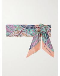 Etro - Paisley-Print Wool, Cashmere And Silk-Blend Scarf - Lyst