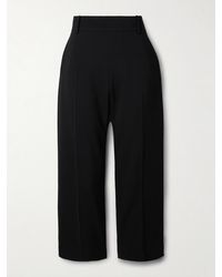 KHAITE - Callen Crepe Straight-Leg Pants - Lyst