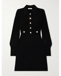 Veronica Beard - Lauper Embellished Ribbed-Knit Midi Dress - Lyst