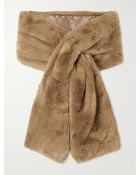 Max Mara - Piacere Quilted Shell-Trimmed Plush Scarf - Lyst