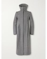Jean Paul Gaultier - Gingham Wool-Blend Long Coat - Lyst