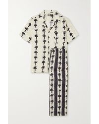 Desmond & Dempsey - + Net Sustain Printed Linen-voile Pajama Set - Lyst
