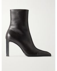 Saint Laurent - Venetia 95 Leather Ankle Boots - Lyst