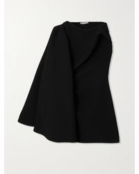 Maticevski - Prefix Cape-Effect One-Shoulder Crepe Dress - Lyst