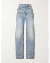Saint Laurent - Neo 90S High-Rise Straight-Leg Jeans - Lyst