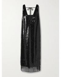 La Ligne - Bead-Embellished Sequined Jersey Midi Dress - Lyst