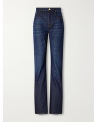 Gucci - Logo-Embroidered Mis-Rise Straight-Leg Jeans - Lyst