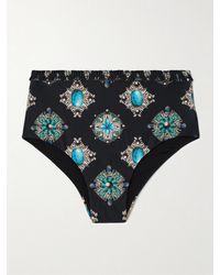 Agua Bendita - Nopal Platero Ruffled Printed Recycled Bikini Briefs - Lyst