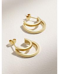 Jennifer Meyer - Mini Double 18-Karat Hoop Earrings - Lyst