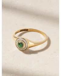 L'Atelier Nawbar - Mini Mimette 18-Karat, Topaz And Diamond Pinky Ring - Lyst