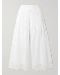 Christopher Esber - Pantalon Large En Mousseline De Coton À Plis Nervures Vanished - Lyst