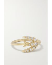 Jacquie Aiche Swallow Ring Aus 14 Karat Gold Mit Diamanten - Natur