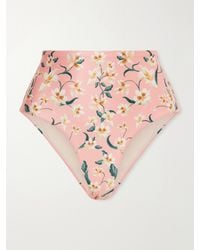 Agua Bendita - Promesa Floral-Print Bikini Brief - Lyst