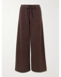 ÉTERNE - Wide-Leg Cotton-Jersey Sweatpants - Lyst