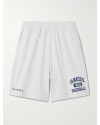 Sporty & Rich - New York Yankees Gym Printed Cotton-Jersey Shorts - Lyst