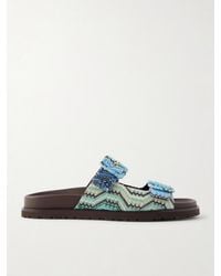 Missoni - Clea Striped Woven Sandals - Lyst