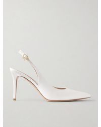 Gianvito Rossi - Ribbon 85 Satin Slingback Pumps - Lyst