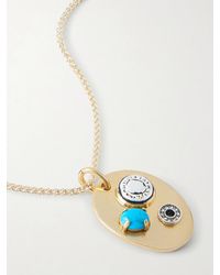 Maison Mayle - Arpelle-Plated, Pewter And Crystal Necklace - Lyst