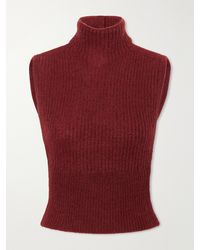 Max Mara - Placido Mohair-Blend Turtleneck Sweater Vest - Lyst