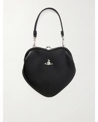 Vivienne Westwood - Belle Heart Logo-Appliquéd Leather-Effect Shoulder Bag - Lyst