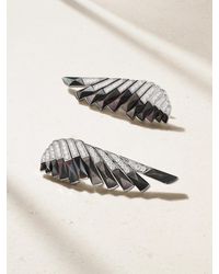 Garrard - Wings Rising 18-Karat, Mother-Of-Pearl And Diamond Earrings - Lyst