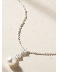 Mikimoto - 18-Karat, Diamond And Pearl Necklace - Lyst