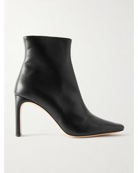 STAUD - Wally Leather Ankle Boots - Lyst