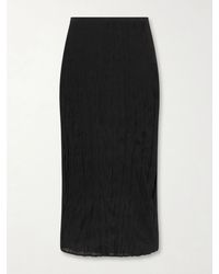 TOTEME - Crinkled Knit Viscose Midi Skirt - Lyst