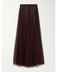 Frankie Shop - Vallen Pleated Mesh Maxi Skirt - Lyst
