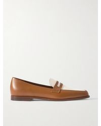 Manolo Blahnik - Polonoff Two-Tone Leather Loafers - Lyst
