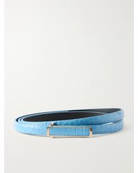 Tom Ford - Croc-Effect Leather Belt - Lyst