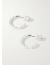 Jennifer Fisher - Thread Huggies-Plated Hoop Earrings - Lyst