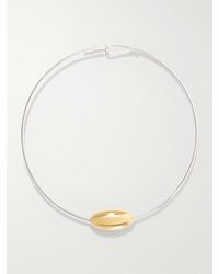 LIE STUDIO - The Scarlet-Plated Necklace - Lyst