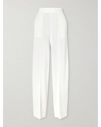 Lanvin - Ribbed-Knit Wide-Leg Pants - Lyst