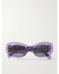Loewe - Oval-Frame Acetate Sunglasses - Lyst
