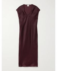 KHAITE - Darby Silk-Organza Midi Dress - Lyst