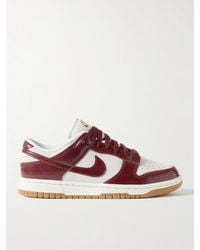 Nike - Dunk Low Croc-Effect Leather-And Suede Sneakers - Lyst