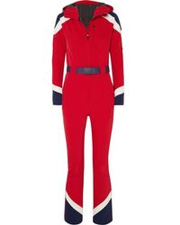 Perfect Moment Allos Skianzug In Colour-block-optik Mit Gürtel - Rot