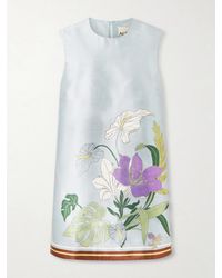 ALÉMAIS - Alfie Floral-Print Recycled Taffeta Mini Dress - Lyst