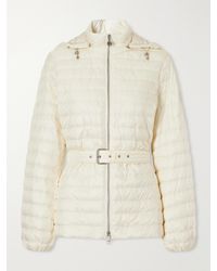 Burberry - Belted Quilted Padded Shell Hooded Jacket - Lyst