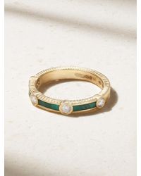 Viltier - Rayon 18-Karat, Malachite And Diamond Ring - Lyst