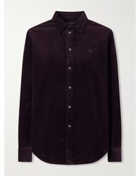 Polo Ralph Lauren - Logo-Embroidered Cotton-Corduroy Shirt - Lyst