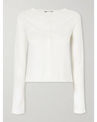 The Park - Hazel Semi-Sheer Lyocell Cardigan - Lyst