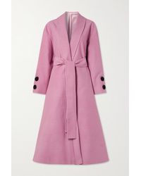 The Row Gina Silk Coat - Pink