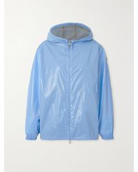Moncler - Wuisse Hooded Coated Cotton-Blend Jacket - Lyst