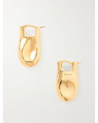 KHAITE - Keefe-Plated Drop Earrings - Lyst